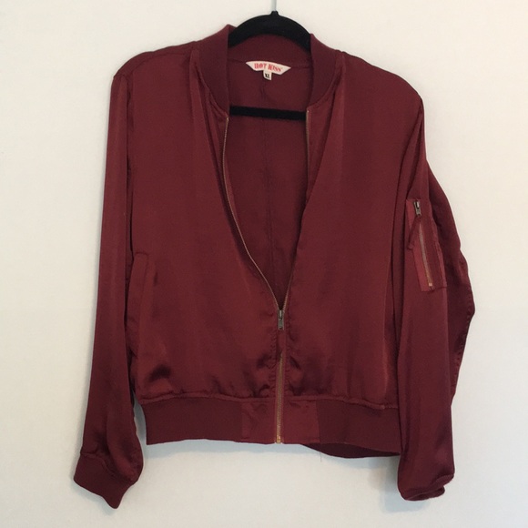 Jackets & Blazers - Satin bomber jacket